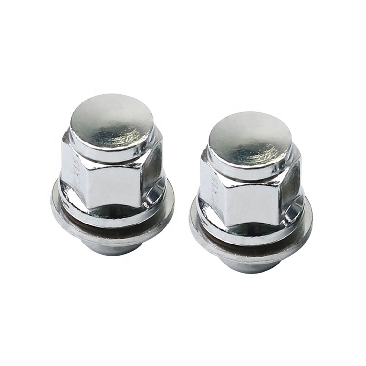 Wheel Nuts Hot Sale Silver Iron Lug Nuts 37mm M12x1.5 Open End Lug Nuts M12x1.25 For Toyota