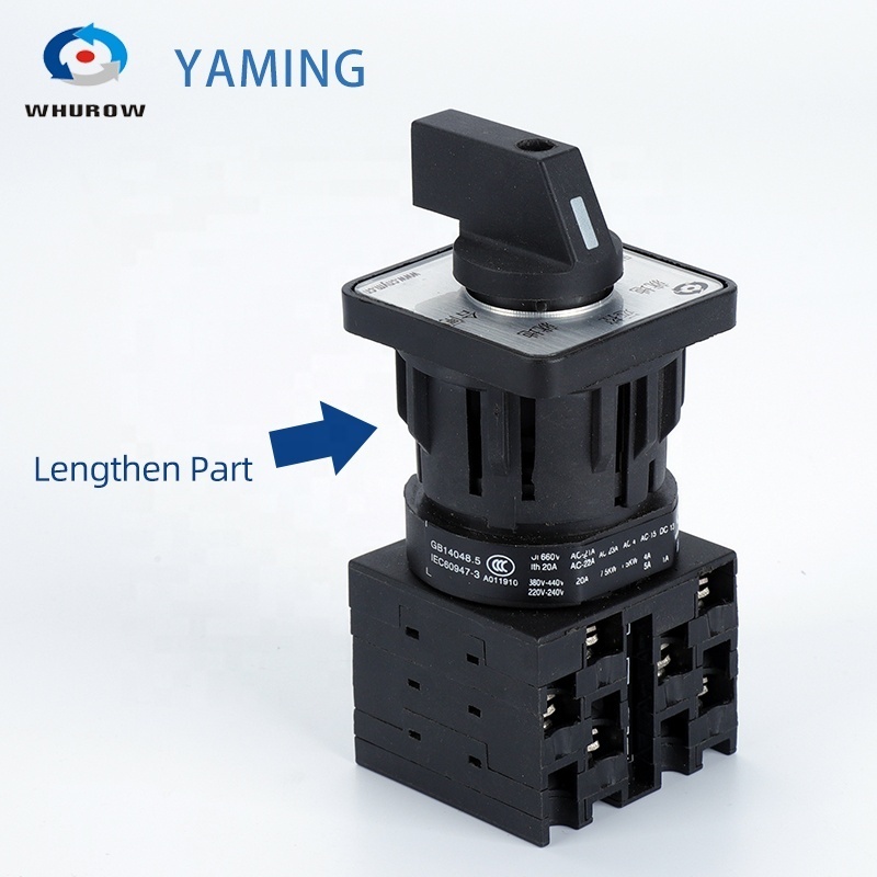 YMW42 20A 32A 63A Series Cam Operated Rotary Switches Silver Contact Multi Positions Control Motor Changeovers Main Switch LW42