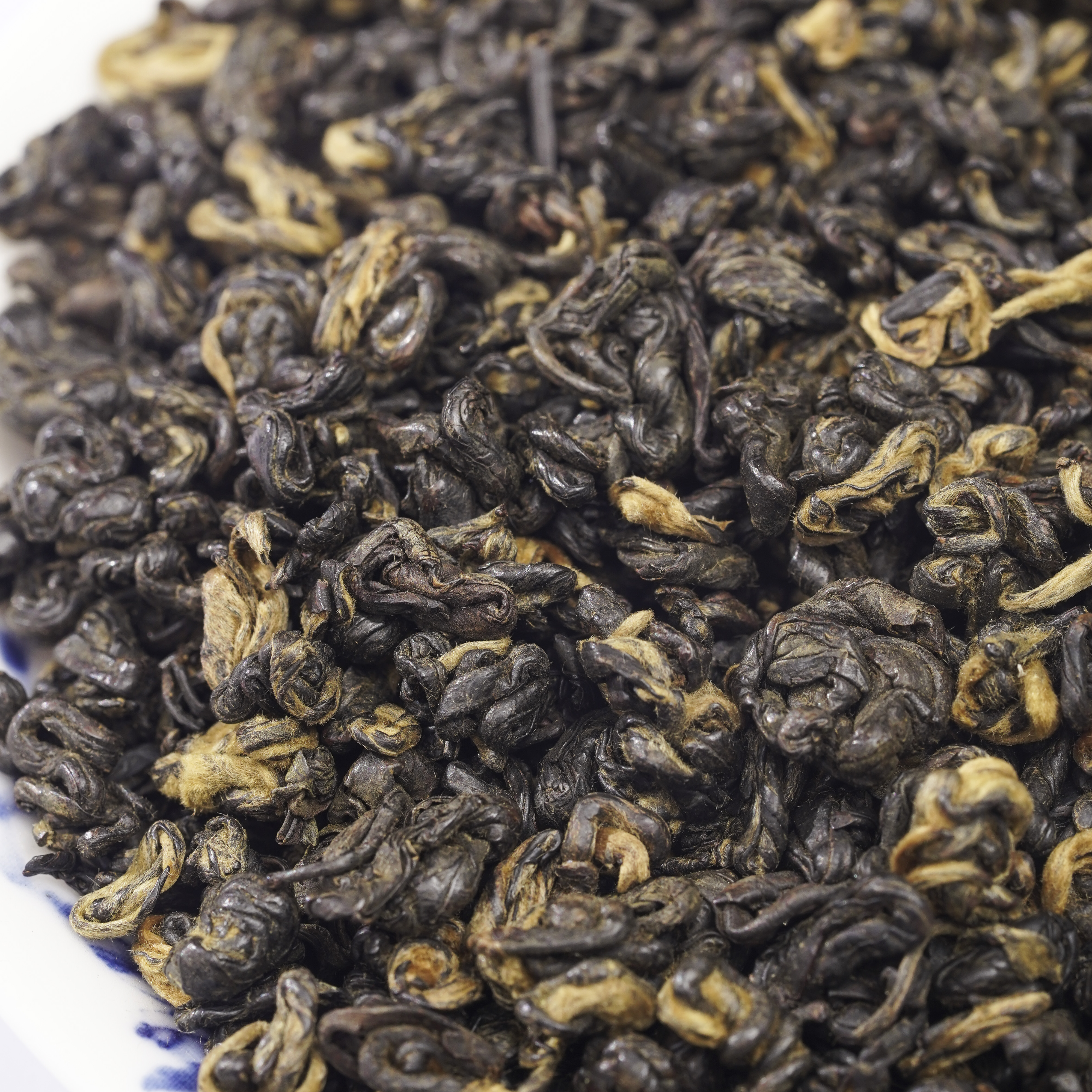 luxury grade China yunnan Black snail tea golden tips yunnan dian hong luo cha black fermented tea