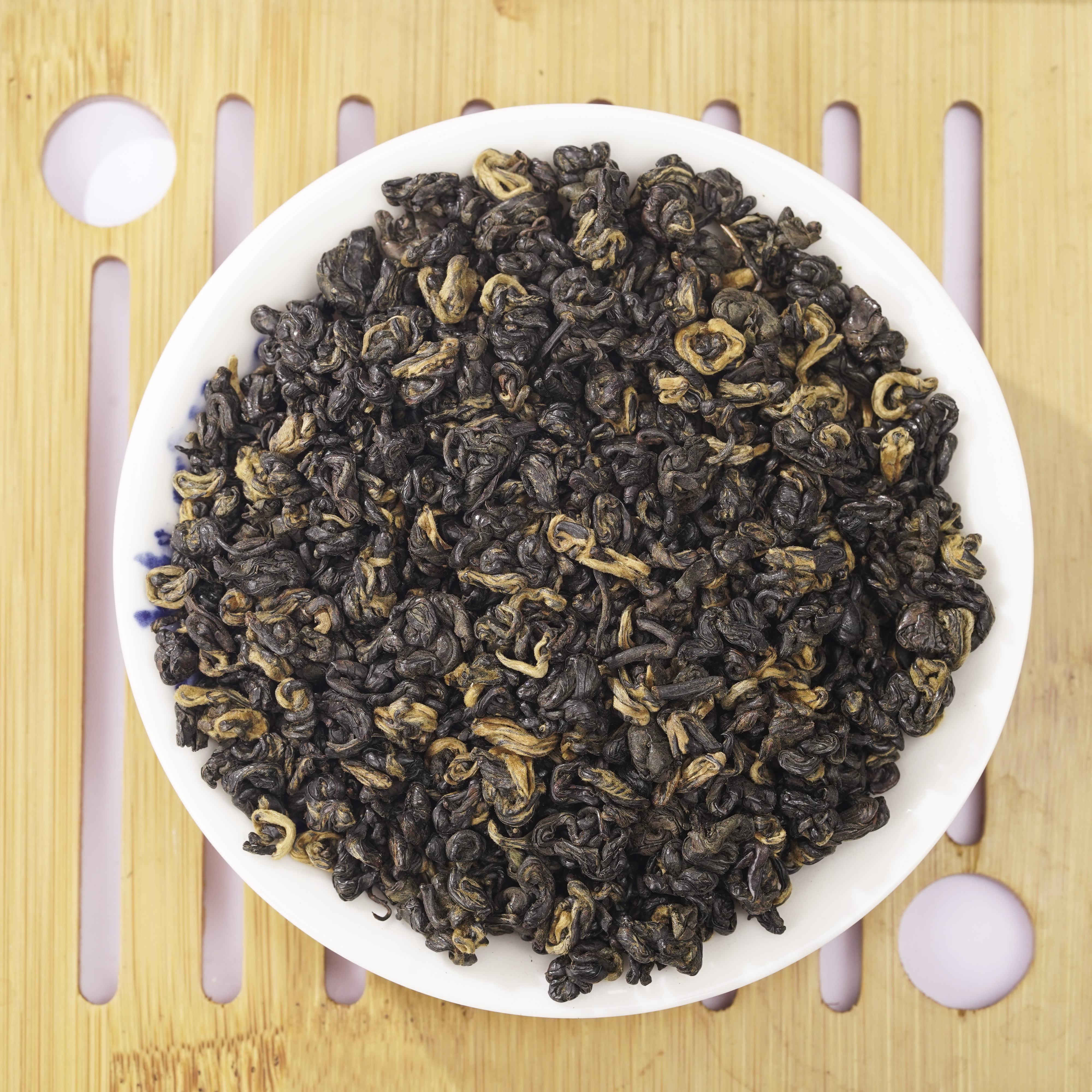 luxury grade China yunnan Black snail tea golden tips yunnan dian hong luo cha black fermented tea