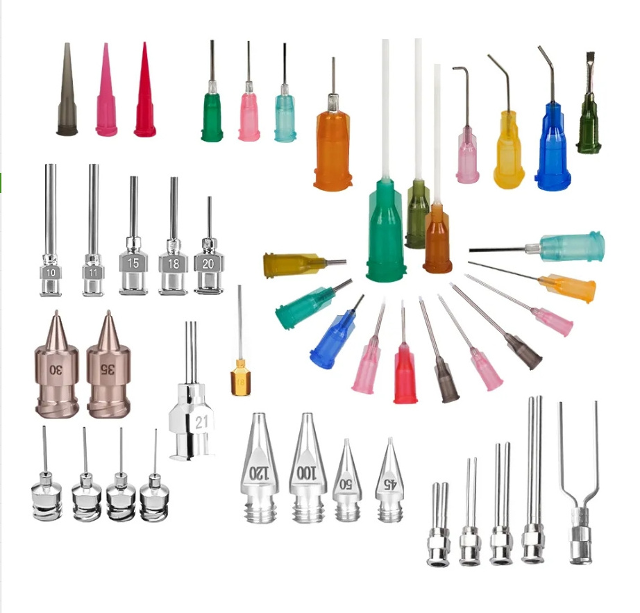 Industrial Tips Dispensing Automatic Glue Tools Accessories 14G 18G Syringe Blunt Stainless Liquid Dispenser Syringe Tip Needles