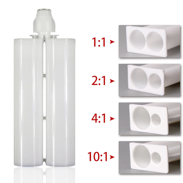 50ml 1:1 2:1 3:1 4:1 10:1 250ml 400ml 585ml  Empty Epoxy Syringe Dual Silicone Sealant Caulking Adhesive AB Glue Tube Cartridge