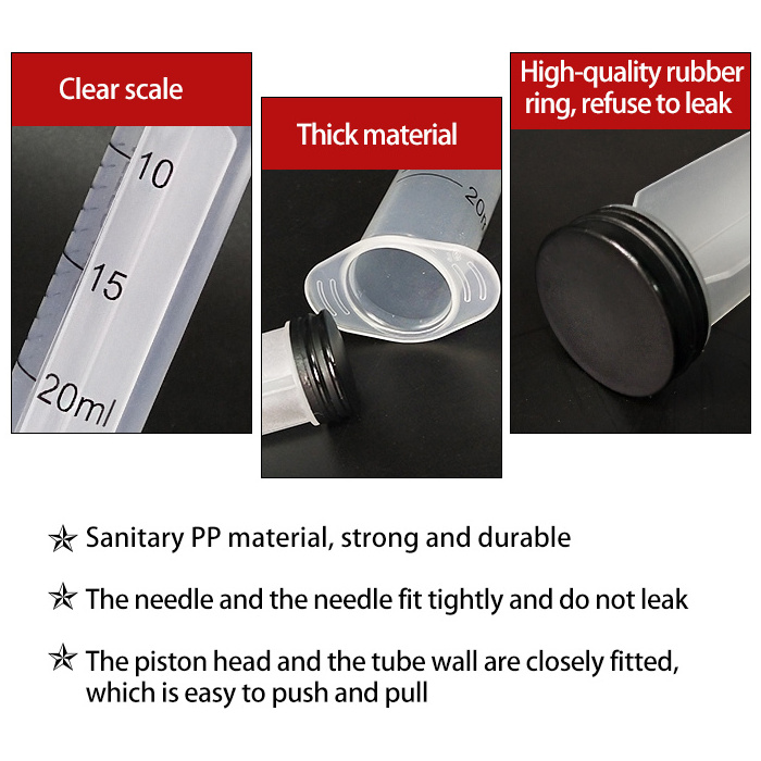 3ML 5ML 10ML 30ML  55ML Double Dispenser Jello Shot Colored Dispensing Tip Dual Luer Lock Syringe