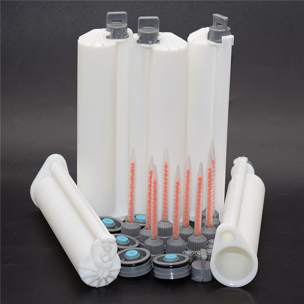 50 ml 2:1 1:1 PBT Double Tube PP Adhesive And Sealant Dual Disposable 50ml Two Component Caulking Gun Glue Epoxy Adhesive Cartri