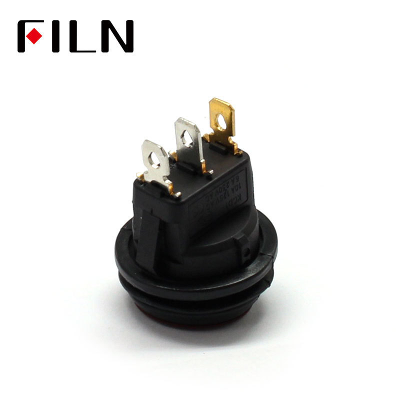 kcd1-101 3 pins mini on off 220v 12v red yellow blue green white lighting 16A 250VAC waterproof rocker switch