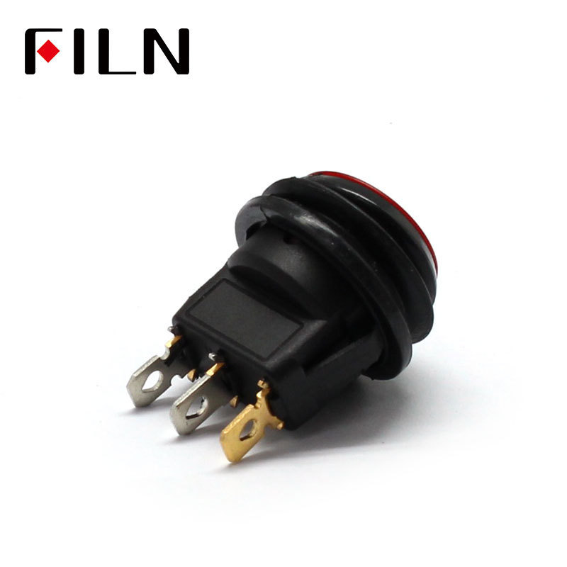 kcd1-101 3 pins mini on off 220v 12v red yellow blue green white lighting 16A 250VAC waterproof rocker switch