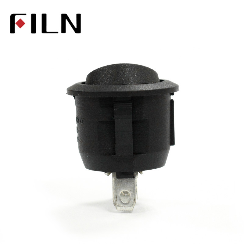 15MM Small Round Black 3-Pin  6A250V 10A125V Rocker Switch Seesaw Power Switch for Car Dash Dashboard Toys