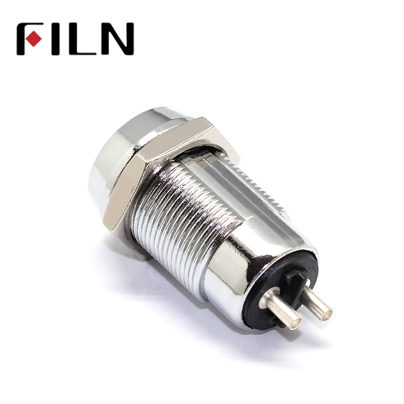 FILN  Panel 19mm stainless steel key lock switch on off with 2 metal key, accept different key combinations