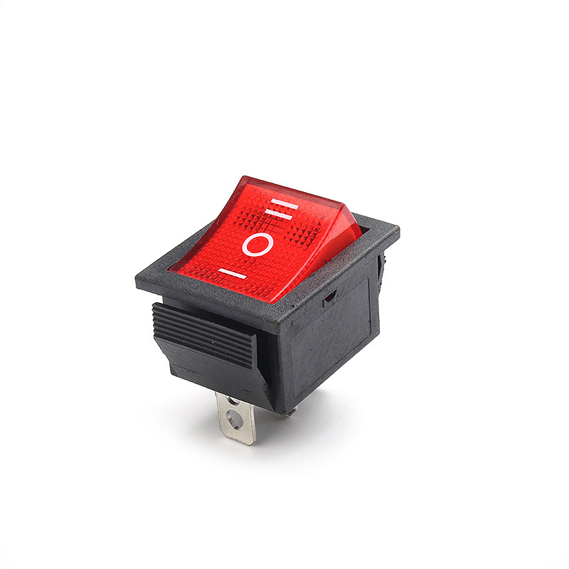 KCD4 4Pins ON-OFF-ON Switch With Illuminated Black Rocker Switch