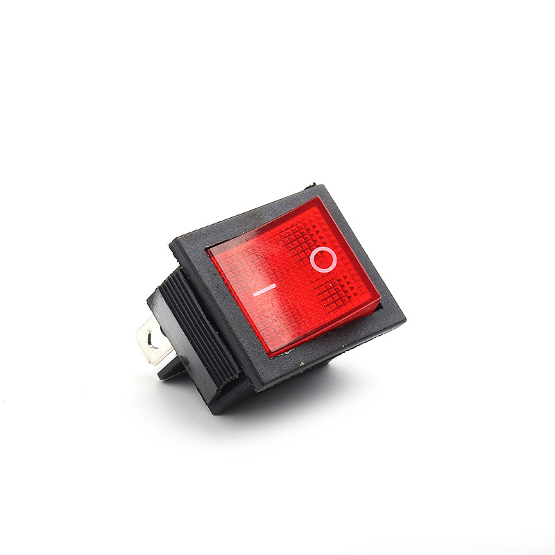 KCD4 4Pins ON-OFF-ON Switch With Illuminated Black Rocker Switch