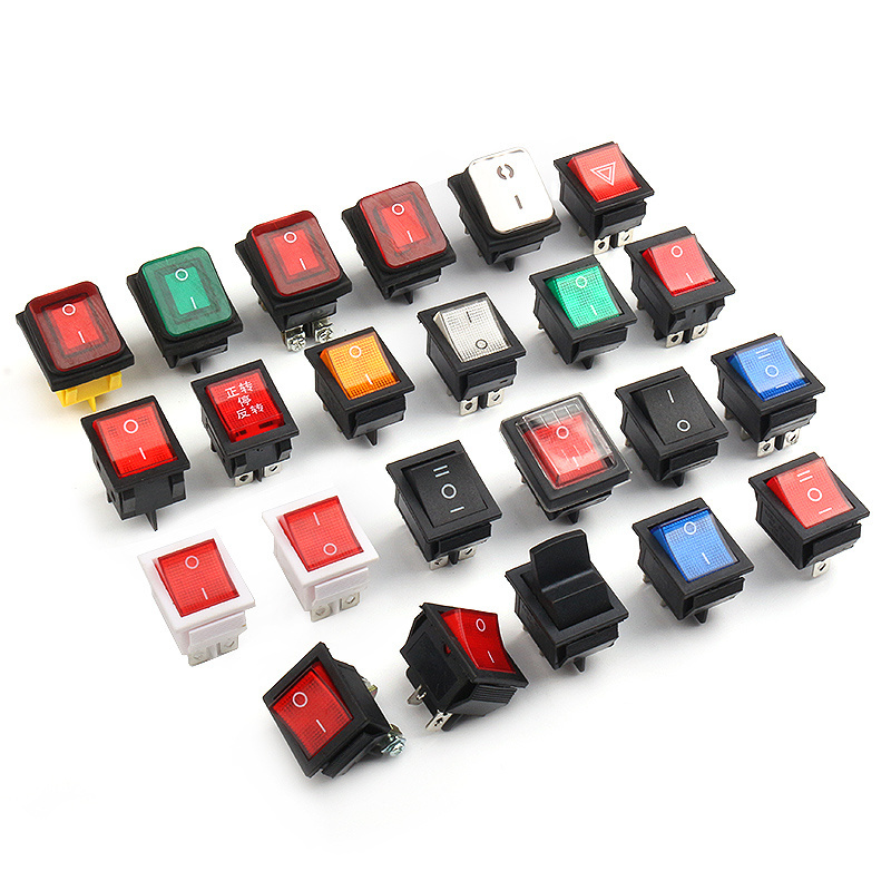 IP12 kcd4 led light bar rocker switch waterproof 4 pins PA66/PC rocker switch