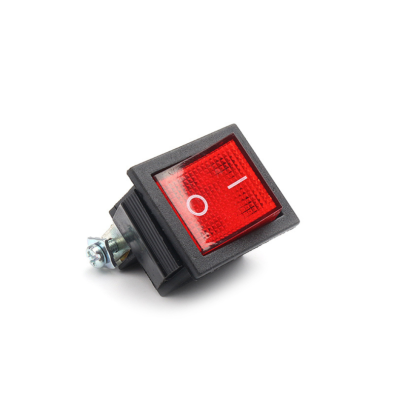 KCD4 4Pins ON-OFF-ON Switch With Illuminated Black Rocker Switch