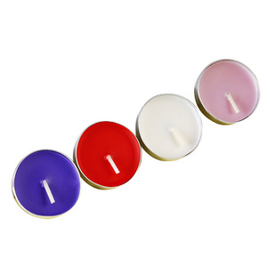 YR Paraffin Wax Scented Tealight Candles Home Decoration Customize Tea Light 50 Boxes Colored Flame