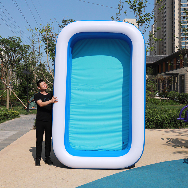 Factory price high quality eco-friendly PVC outdoor shower swimming pool for children full size inflatable plunge pool