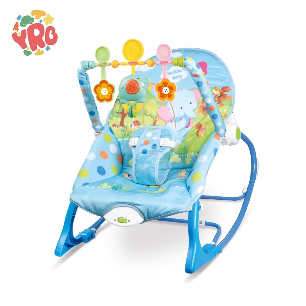 Wholesale hot selling sleeping adorable baby chairs musical kids chair baby bouncer vibrating colorful baby swing for toddler