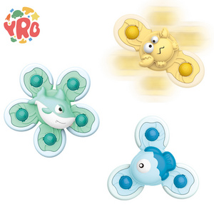 2022 Cute baby bath toy Bath Spinner Toy Baby Rotating Teether Set