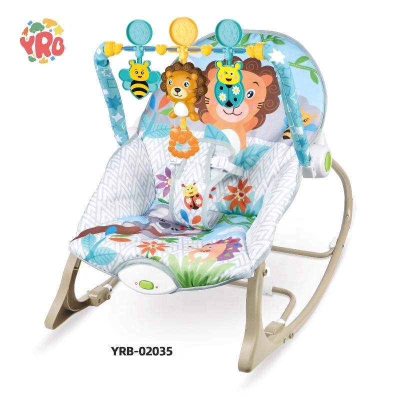 Wholesale hot selling sleeping adorable baby chairs musical kids chair baby bouncer vibrating colorful baby swing for toddler