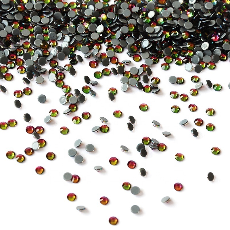 Sparkly Rainbow Iron On Hotfix Rhinestone HotFix Flatback Strass Stone