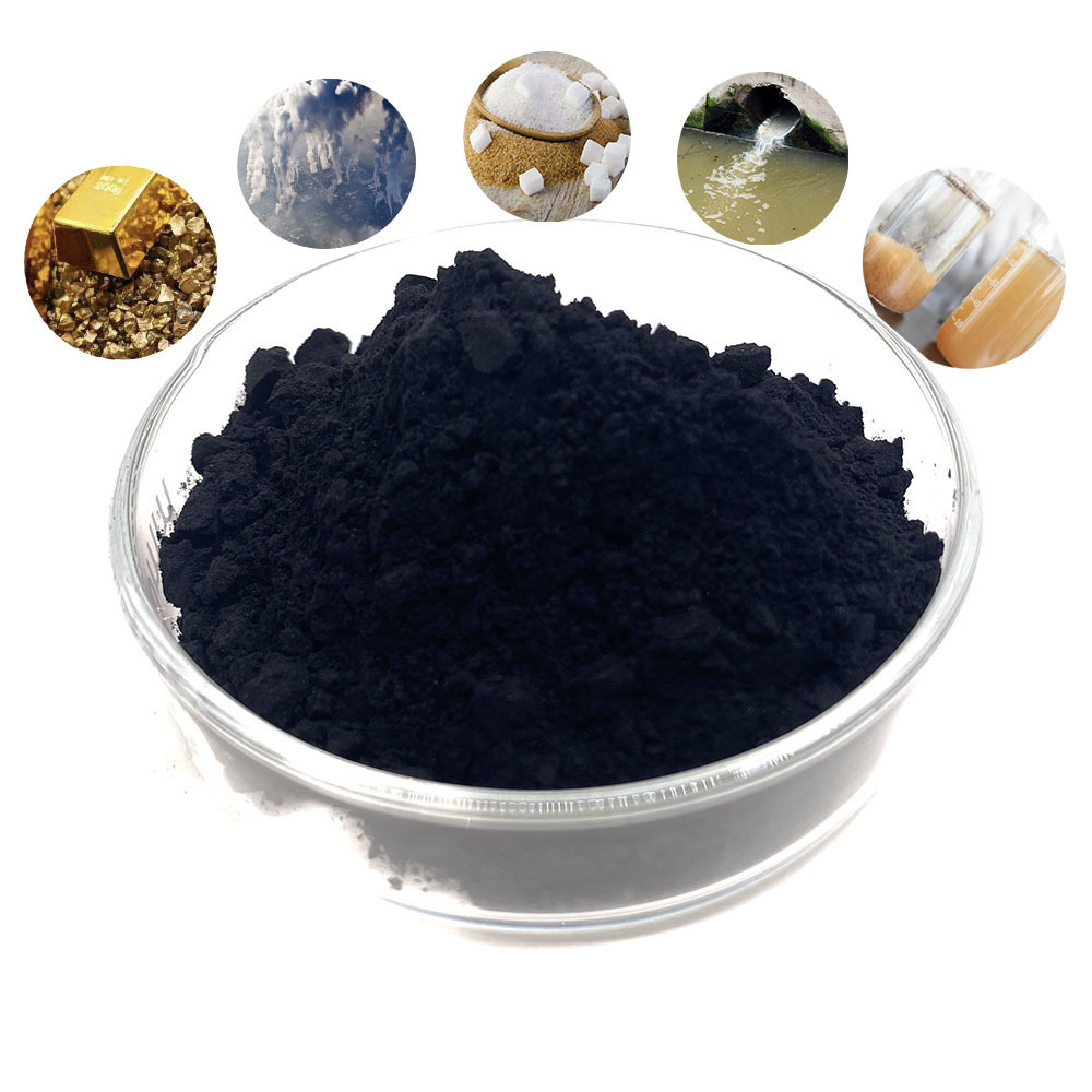 Large Area Powdered Activated Carbon Liquid Black Powder Chemical Auxiliary Agent 99 Plastic Packaging Coal Powder-077 Adsorbent