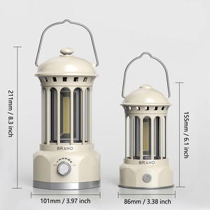 2023 outdoor essentials portable Atmosphere camping lamps rechargeable Adjustable Retro Camping light LED Camping lanterns