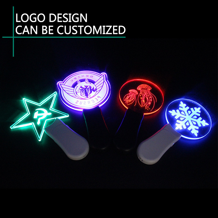 Fashionable Party Favors Kpop Led Acrylic Globe Light Up Stick Christmas Glow Sticks For Concert