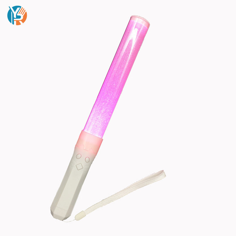 Best Selling Kpop Fan's Meeting Concert Party Wireless Remote Controlled Colorful Acrylic Led Flashing Glowing Sticks