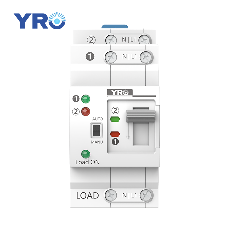 YRO YRQ4PC-63 4P Generator ATS controller daul power changeover automatic transfer ats din rail switch 63amp 4p cabinet 4 ways