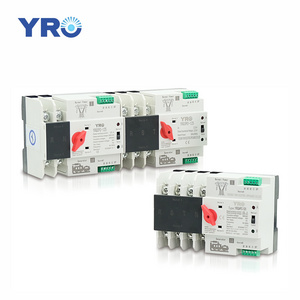 Din Rail 2P 3P 4P  100A 125A Dual Power Automatic Transfer Switch for Generator electrical changeover switch