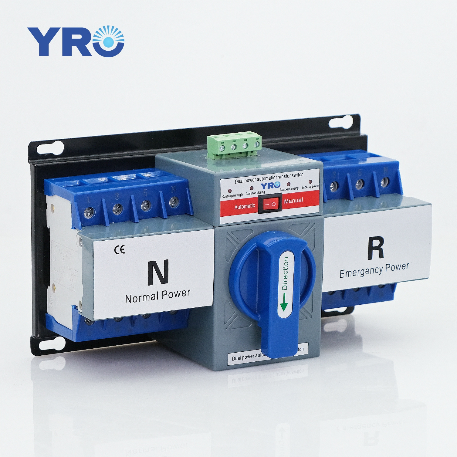 YRO Dual Power Automatic Transfer Switch 32A 63A 2P 4P automatic transfer switching for city power and generator