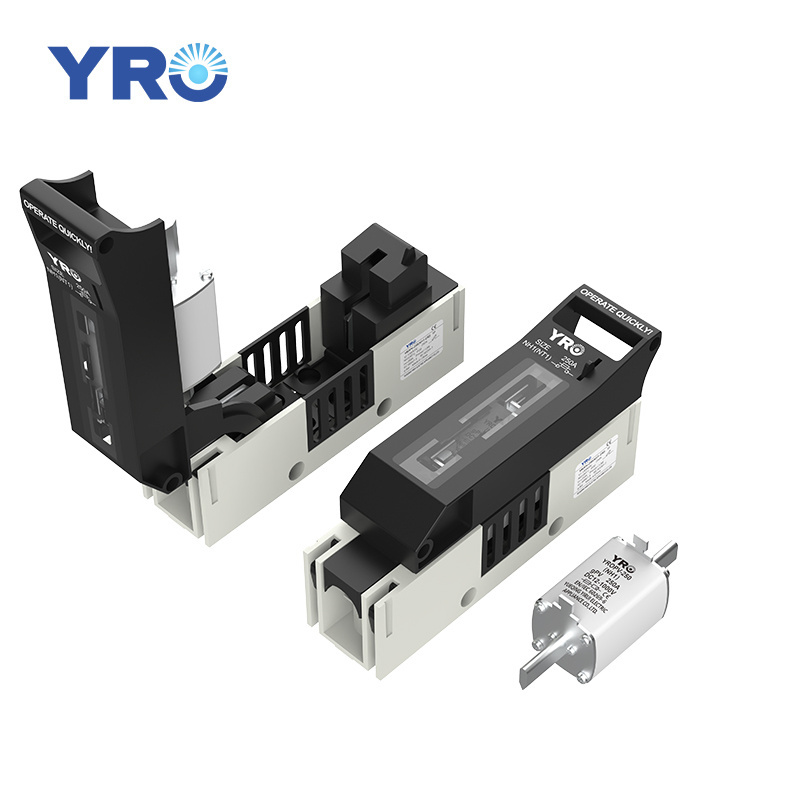 NH1 80A 125A 250A 12V-1000V PV DC Solar fuse for Distribution box Battery Fuse Holder 1P 2P 3P Fuse Switch Disconnector