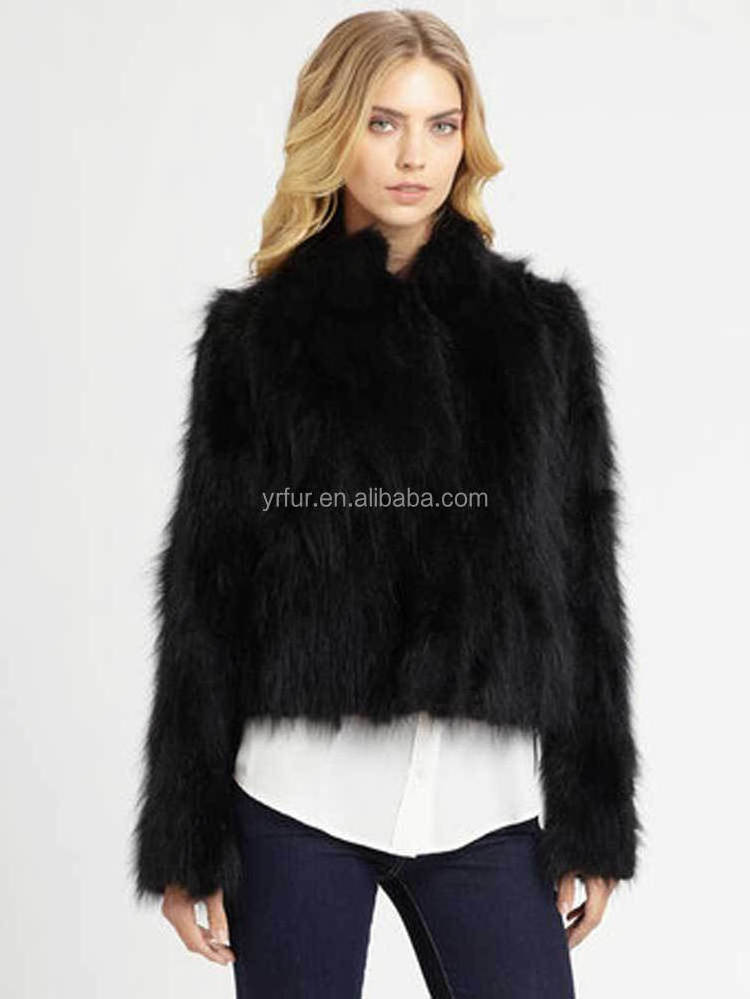 YR522 China Factory Sale Custom Design  Classique Belly Fur Coat Apparel Jacket