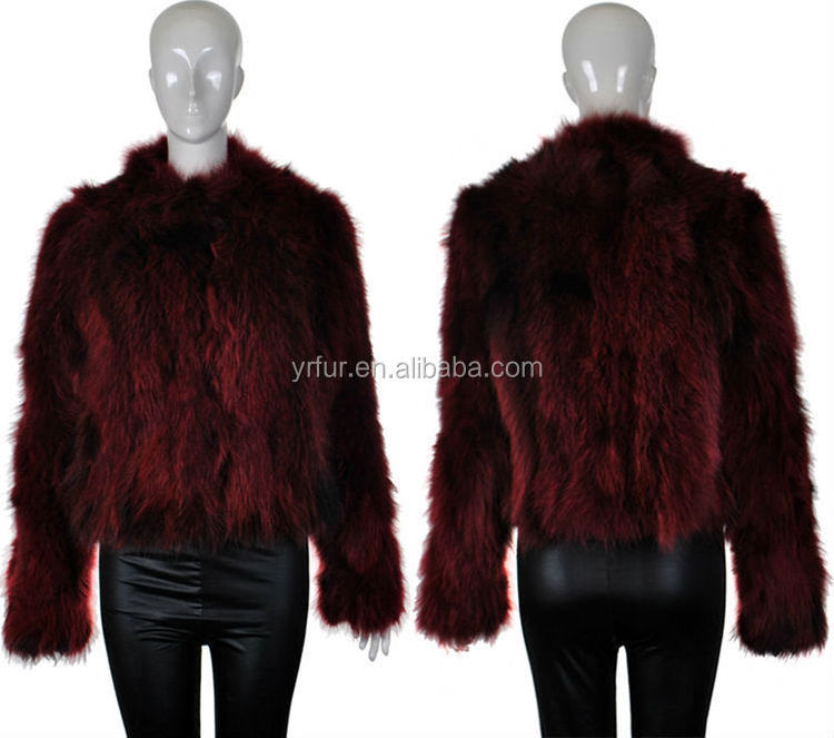 YR522 China Factory Sale Custom Design  Classique Belly Fur Coat Apparel Jacket