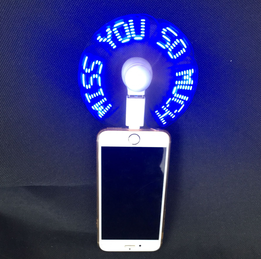 Custom usb driver software programmable led message fan