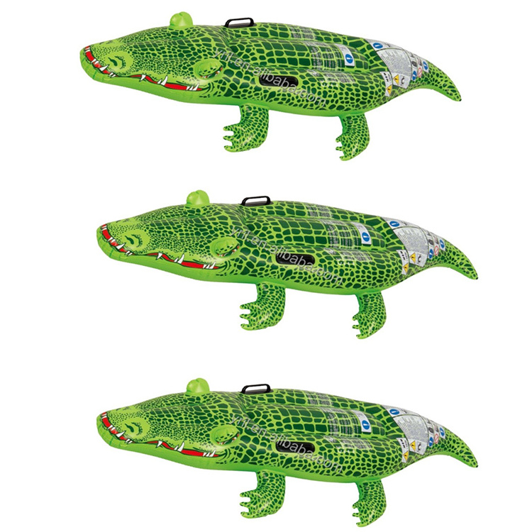 Children's Swimming Float Animal Toy Swimming Pool Float Crocodile Design Rider Inflatable Baby Float Swimming Rider