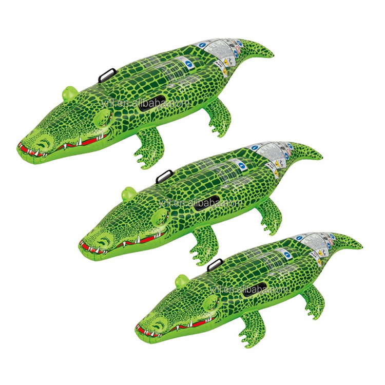 Children's Swimming Float Animal Toy Swimming Pool Float Crocodile Design Rider Inflatable Baby Float Swimming Rider