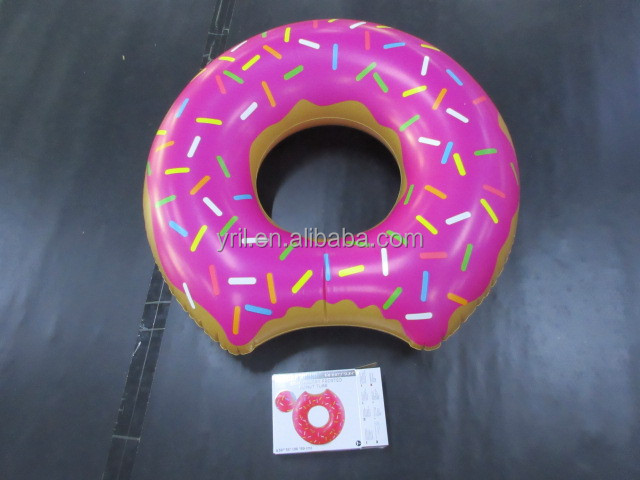 2021 High Quality Inflatable  Donuts Pool 120cm Dia Pool Float Inflatable Donut Swim Ring for Adult and Kids