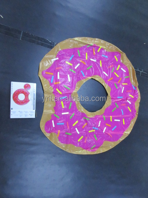 2021 High Quality Inflatable  Donuts Pool 120cm Dia Pool Float Inflatable Donut Swim Ring for Adult and Kids