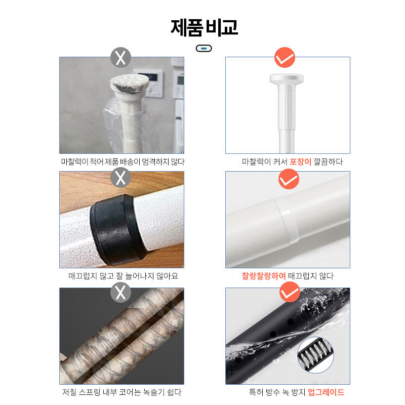 Yarun Stainless Steel Curtain Rods Sets Poles Smart Curtain Pole Extendable Curtain Rod And Finials