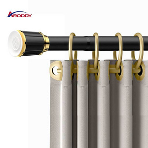 Yarun Metal Iron Adjustable Window Curtain Rod Accessories Poles Shower Curtain Rod For Windows