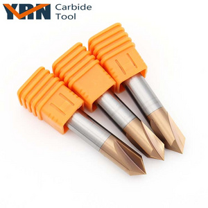 YRN 60/90/120 Degree Milling Cutter 3 Flute Chamfer Solid Carbide End Mill