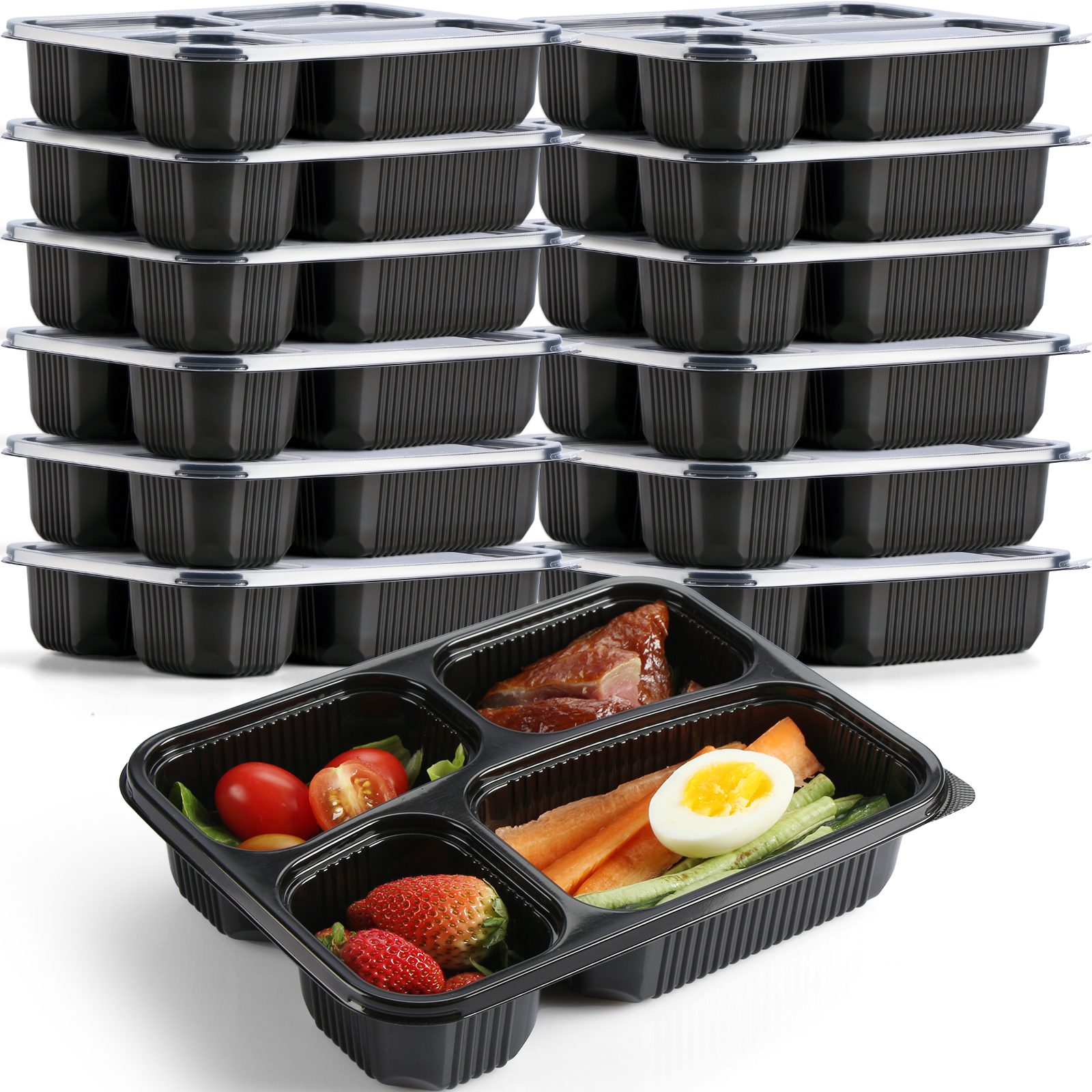 Food Grade Bpa Free Take Away Bento Lunch Box Microwave Safe Reusable Meal Prep Containers