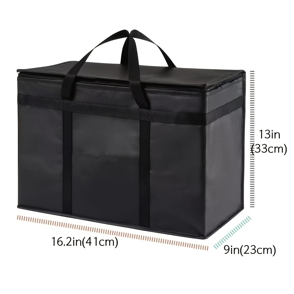 Yirui Reusable Thermal Insulated Cooler Bag Grocery Cool Carry Non Woven Lunch Cooler Bag for Food catering bag