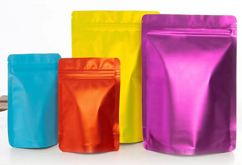 Mylar Aluminium Foil Stand Up Pouches Bags doypack food packaging  Mylar bag with zipper  colourful