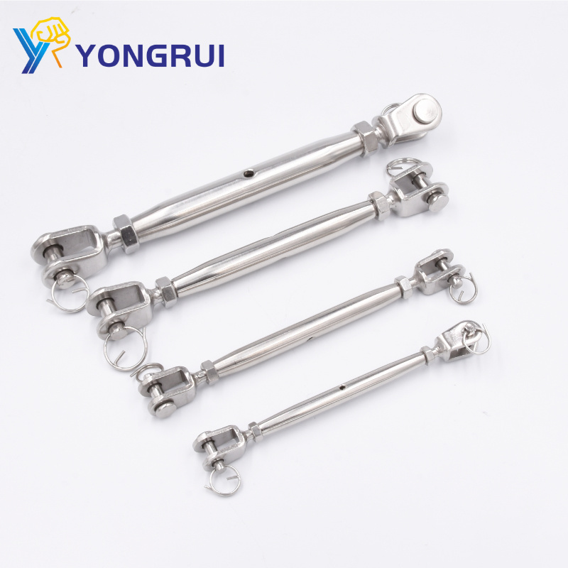 Heavy Duty 304 Stainless Steel Closed Body Turnbuckle Cable Wire Tensioner Steel Cable Tightener