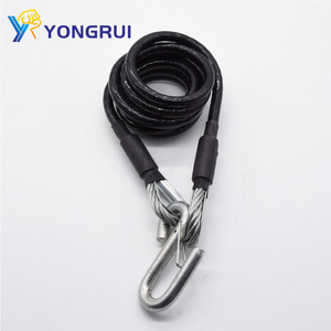 Professionally Manufactured Coiled Tow Bar Safety Breakaway  Switch Trailer Brake Cable