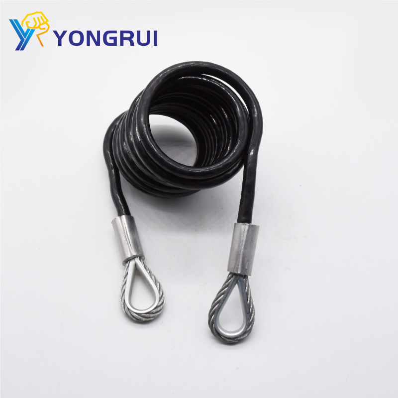 High-Quality Coiled Tow Bar Safety Breakaway  Switch Trailer Brake Cable