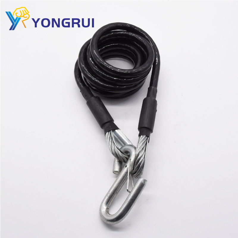 Customized Trailer Brake Cable Coiled Tow Bar Safety Breakaway Switch