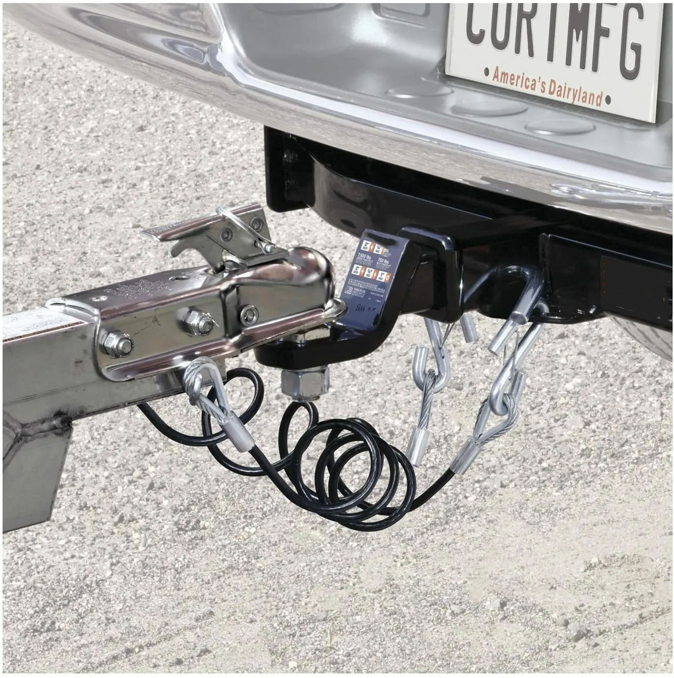 Customized Trailer Brake Cable Coiled Tow Bar Safety Breakaway Switch