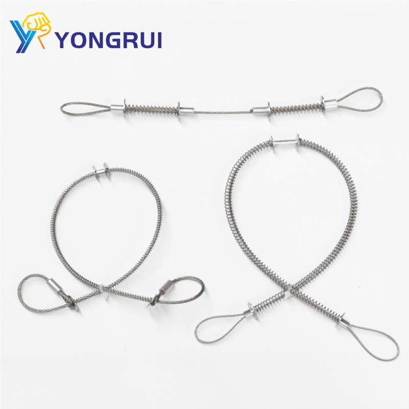 Hot selling 316 stainless steel hose whip check safety cable explosion-proof wire rope for industry