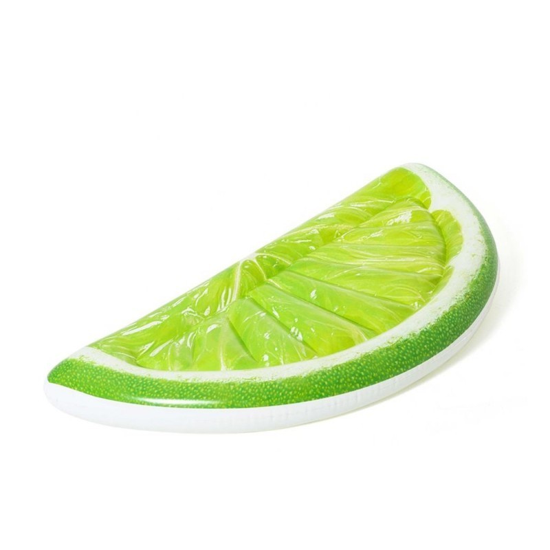 YongRong factory Green lemon floating row tropical fruit floating row pool fun floating board surfboard water inflatable bed